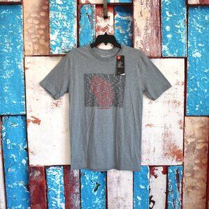 Men's Under Armour Loose Fit T-Shirt Heatgear Top Short Sleeve SMALL Gray NEW